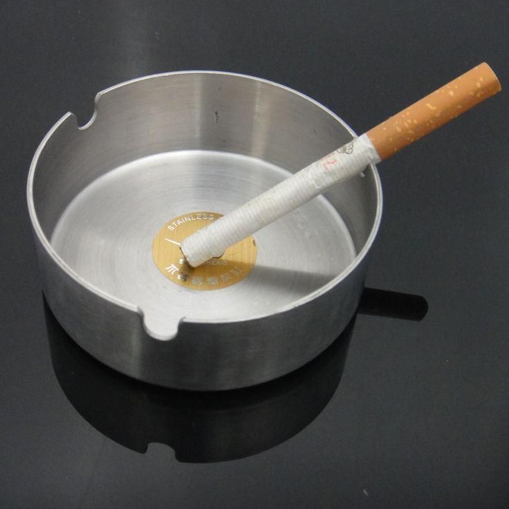 Decorative Ash Tray Stainless Steel Hollow Out Ashtray Cigarette Ashtray Home Decoration for Hotel, Restaurant, Cafes, Balcony, Bar, Office, - Indoor &  Outdoor Use