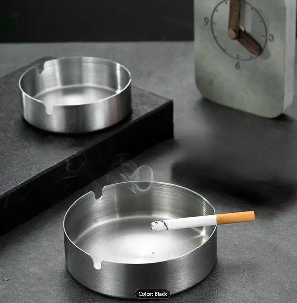 Decorative Ash Tray Stainless Steel Hollow Out Ashtray Cigarette Ashtray Home Decoration for Hotel, Restaurant, Cafes, Balcony, Bar, Office, - Indoor &  Outdoor Use