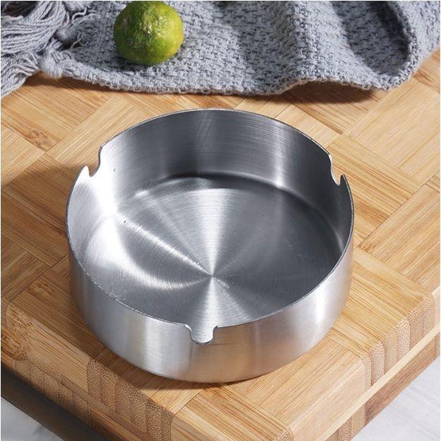 Decorative Ash Tray Stainless Steel Hollow Out Ashtray Cigarette Ashtray Home Decoration for Hotel, Restaurant, Cafes, Balcony, Bar, Office, - Indoor &  Outdoor Use