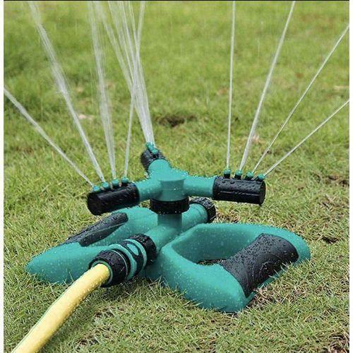 360 Degrees Automatic Rotating Garden Sprinkler Adjustable 3 Nozzles Water Saving Atomizing Garden Irrigation Yard Lawn Spray Head