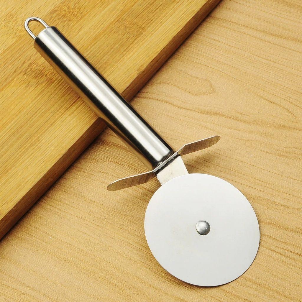 Pizza Cutter Stainless Steel Dough Wheel Roller Pastry Dough Cutter Cheese Cutter Pizza Knife Divider Slicer Kitchen Baking CuttingTool