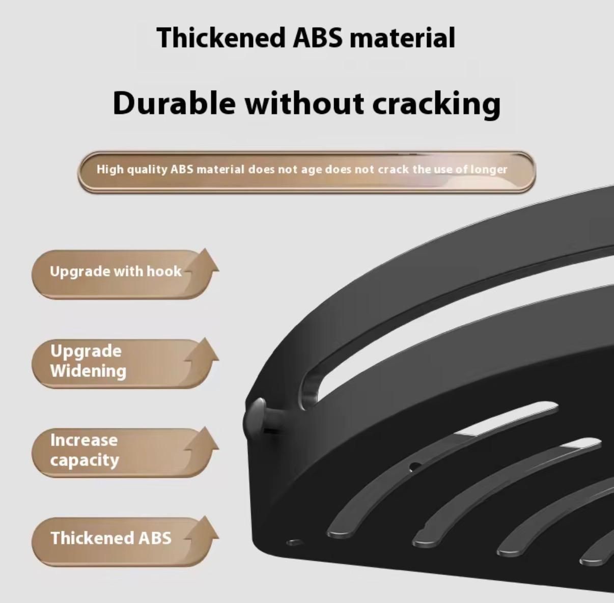 No Drill Bathroom Corner Shelf Shower Caddy Wall Mounted Bathroom Shelf Organizer Kitchen/Toilet Storage Rack Makeup Organizer Cosmetic Storage Tissue Holder Shelf/ Bathroom Storage Rack