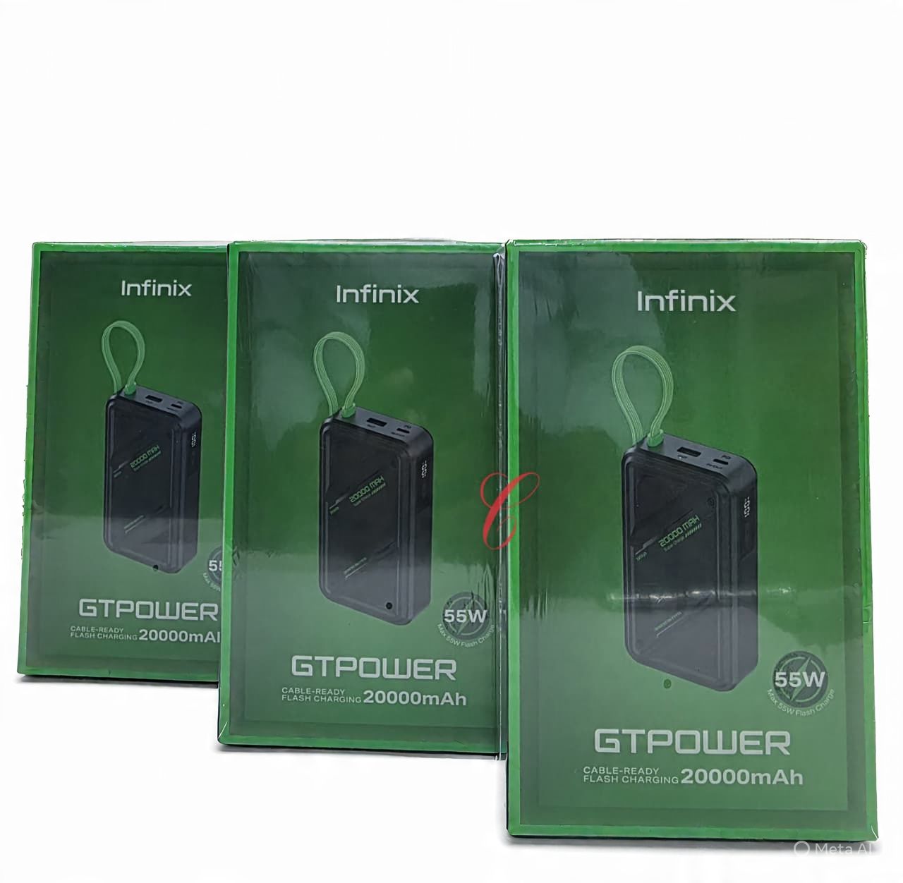 😋🍳Top CHOICE ✔️Infinix GTPOWER 55W XP20GT 20000mAh flash charge laptop power bank.Form Factor: Light and slim design

Battery Capacity: 2000mAh 

Battery Type: Lithium-ion

Max Charging Speed: 55W