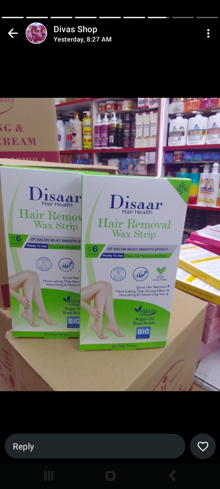 ✨ Disaar Hair Removal Wax Strips ✨

Say goodbye to unwanted hair and enjoy smooth, beautiful skin with Disaar Hair Removal Wax Strips. Designed for quick and easy hair removal, these ready-to-use wax