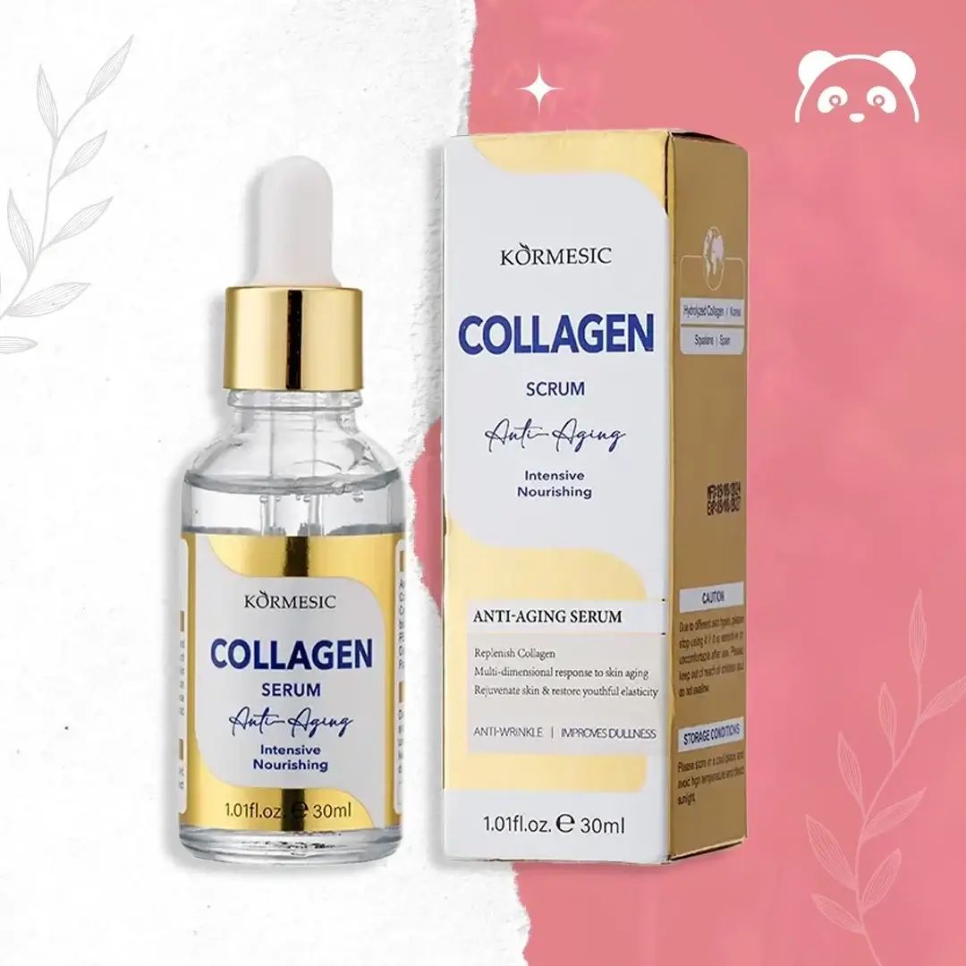 collagen Serum – Anti-Wrinkle Face Serum with Marine Collagen, Gold, Hyaluronic Acid, Retinol & Vitamin C – Improves Skin Firmness, Elasticity & Radiance – For All Skin Types