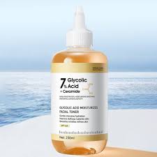 SADOER 7% Glycolic Acid + Ceramide Toner 230ml For Skin Renewal, Exfoliation, Anti-Dark Spots, Smooth Texture & Radiant Youthful Glow Brightens, And Restores Skin For A Clear, Smooth And Radiant Glow