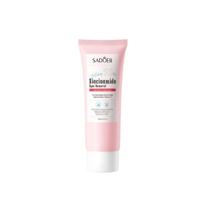 SADOER Whitening 10% Niacinamide Spot Removal Cleanser – Brightening, Gentle & Deep Cleansing (100g)