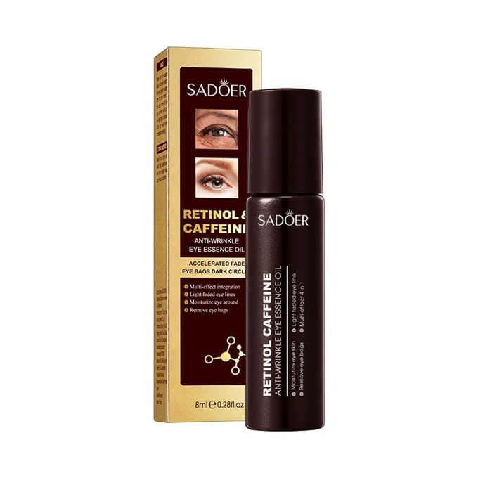 SADOER (NEW ORIGINAL)Anti Wrinkle Eye Essence Oil Anti Aging Smooth Brighten Skin Tone Oil for Dark Circles