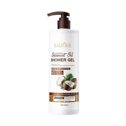 SADOER 500ml Coconut Body Wash Amino Acid Clean gently Nourishing skin Moisturizing Fragrance Shower Gel remove dirt Remove mites Moisturize the cuticle grease control