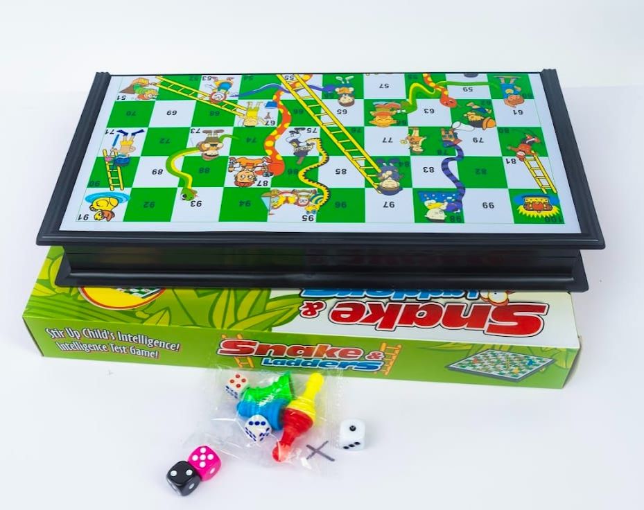 Snakes and Ladders  🎯 A classic board game for 2–4 players👨‍👩‍👧‍👦 Perfect for kids, families & game nights