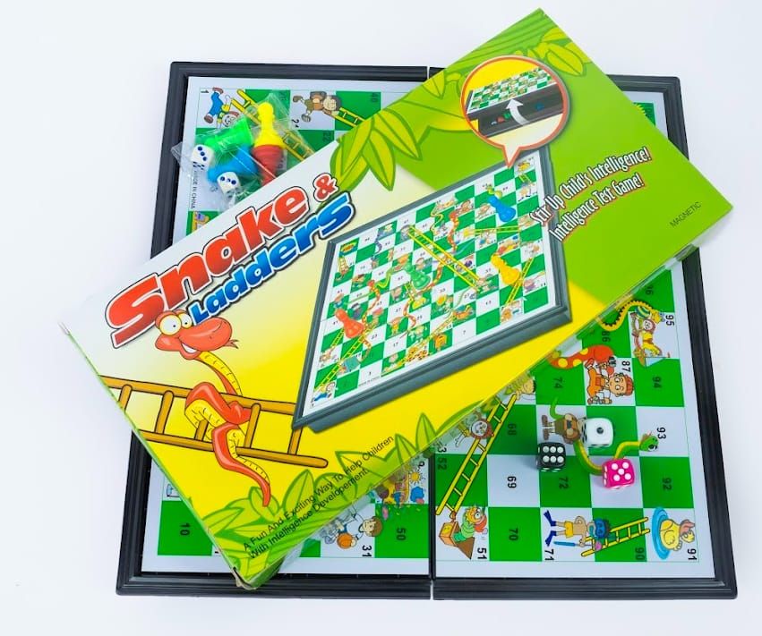 Snakes and Ladders  🎯 A classic board game for 2–4 players👨‍👩‍👧‍👦 Perfect for kids, families & game nights