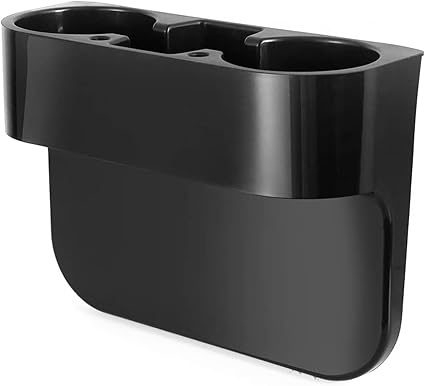 Cup Holder Portable Multifunction Vehicle Seat Cup Cell Phone Drinks Holder Box Car Interior Organizer (Black)