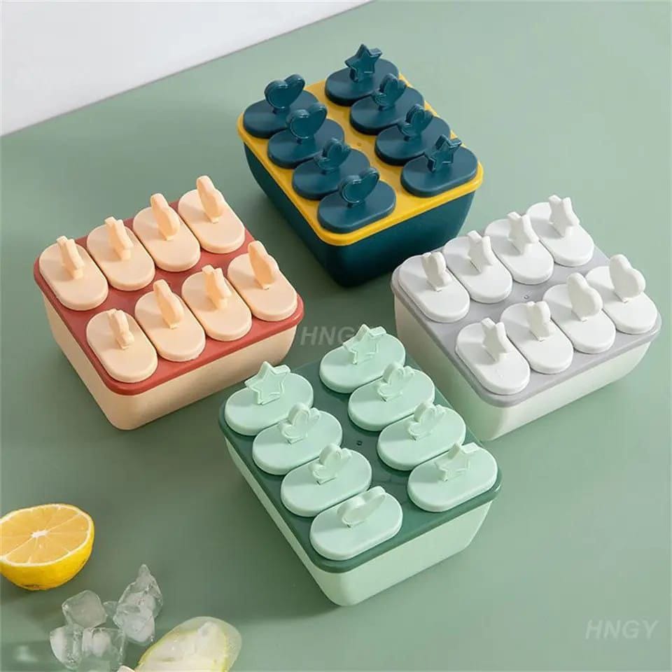 High-quality silicone material popsicle ice maker .6 holes popsicle ice maker.Reusable silicone popsicle Models design helps reduce waste, promotes multiple productions, hygienic.