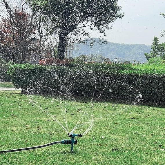 Garden Sprinkler, 360 Degree Rotating Lawn Sprinkler Large Area Coverage - Adjustable, Weighted Gardening Watering System.
NB Doesn't include pipe.