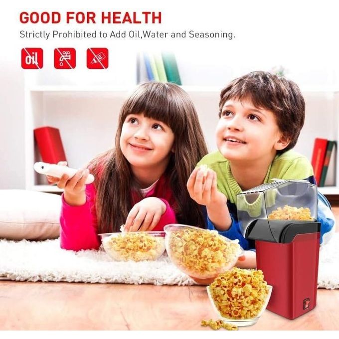 Mini Popcorn Maker Machine Home Use Hot Air Machine with top cover ,Automatic kitchen portable fast popcorn maker