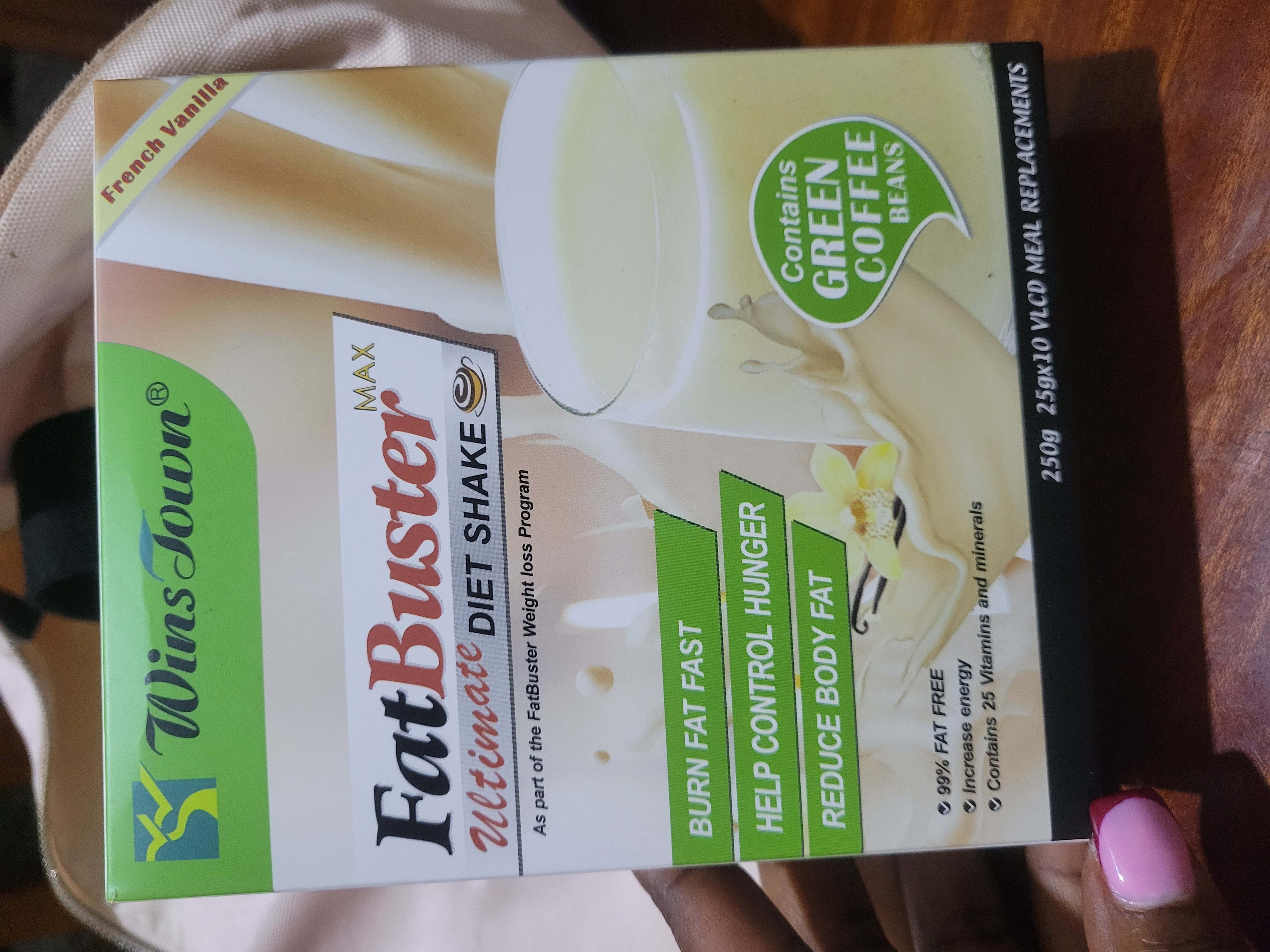 Winstown Fatbuster max ultimate diet shake-Green coffee high protein meal replacement 10 sachets strawberry,chocolate and vanilla buster flavors weight loss supplements