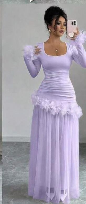 Stunning Trimmed Ruched Evening Gown – Elegant Formal Dress for Special Occasions