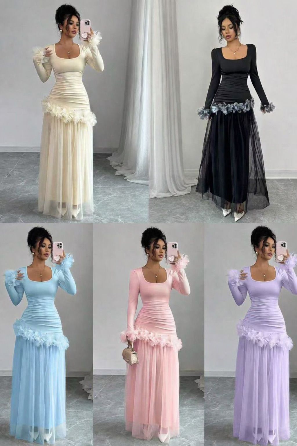 Stunning Trimmed Ruched Evening Gown – Elegant Formal Dress for Special Occasions