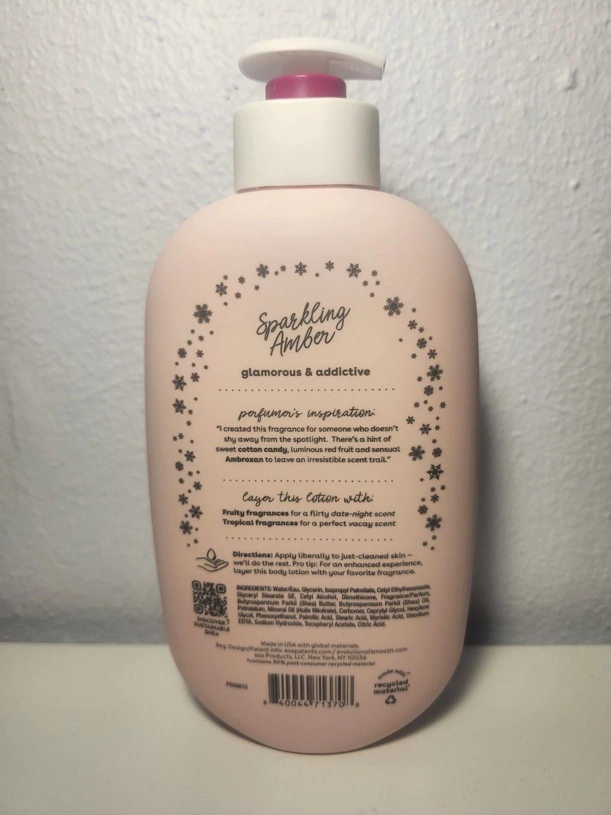 Ecos Sparkling Amber Super Whitening Body Lotion 473ml Brightening Moisturizing Lotion For Dark Spots Even Skin Tone Smooth Soft Skin Long Lasting Fragrance Daily Body Care