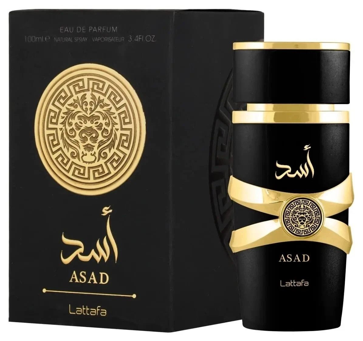 Asad Lattafa Eau De Parfum 100ml Natural Spray Long Lasting Perfume For Men Original Arabic Fragrance Strong Masculine Scent Luxury EDP Gift For Him Daily Wear