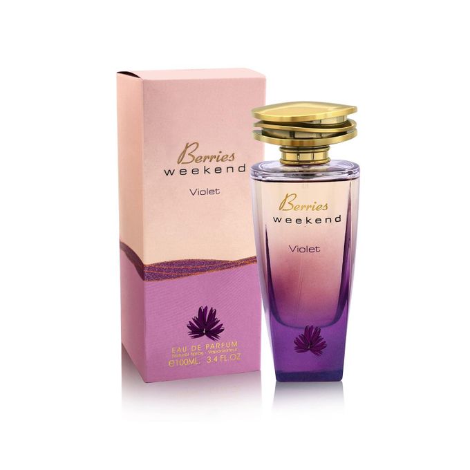 Berry’s Weekend Violet Eau De Parfum Natural Spray 50ml Long Lasting Women Perfume Floral Fresh Scent Luxury Fragrance Gift for Ladies Daily Wear Office Date Night