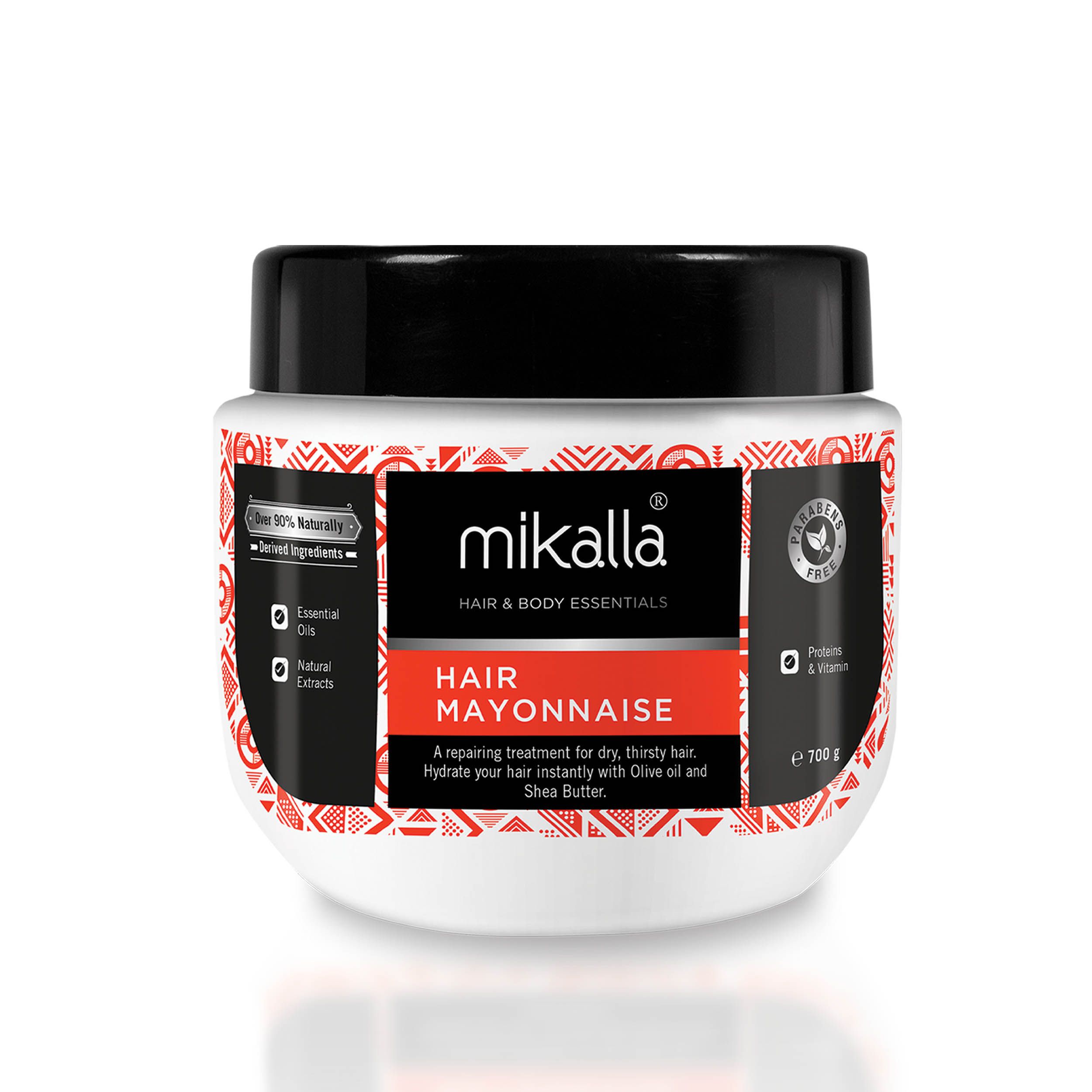 Mikalla Hair Mayonnaise Deep Conditioning Treatment With Egg Protein & Olive Oil – Strengthens Damaged Hair, Repairs Breakage, Moisturizes Dry Hair & Promotes Healthy Hair Growth