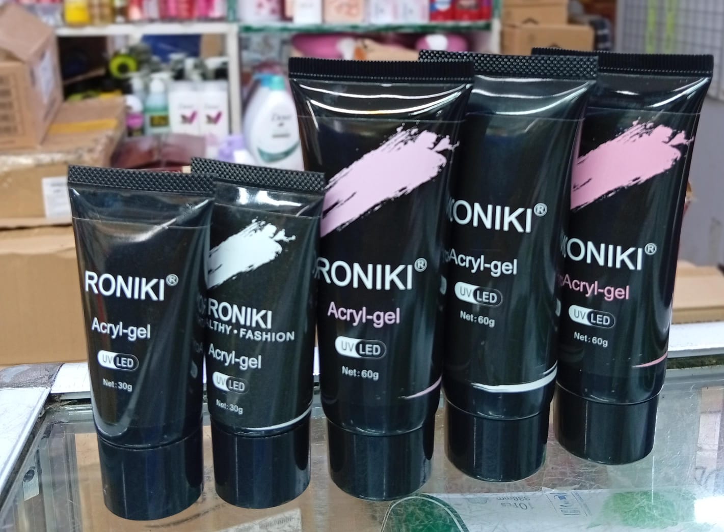 Roniki Acryl Gel UV LED Nail Extension Builder Gel – Professional Poly Nail Gel For Strong Long Lasting Nail Extensions, Quick Curing, Easy Shaping, Salon Quality Manicure