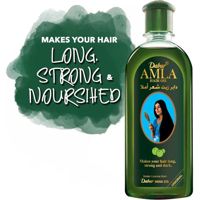 Dubai Amla Hair Oil 200ml – Fast Hair Growth Treatment for Long Strong Thick Dark Hair, Anti Hair Loss Nourishing Scalp Oil, Natural Herbal Repair for Dry Damaged Hair Men & Women