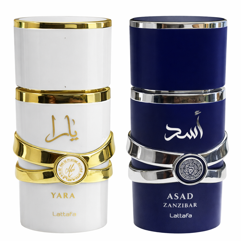 Lattafa Yara / Asad Zanzibar Eau De Parfum 100ml Luxury Long Lasting Arabic Perfume For Women & Men Sweet Vanilla Fruity Creamy Woody Fragrance Premium Imported Designer Scent Gift Perfume