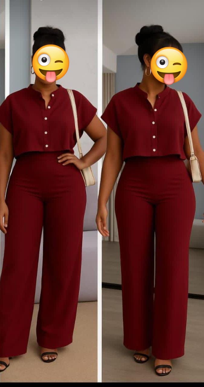 LADIES/WOMEN 2PC SET TOP AND TROUSER BEST QUALITY FOR WEEKENDS, WORK AND WEEKENDS GRAB YOUR PERFECT SIZE.
