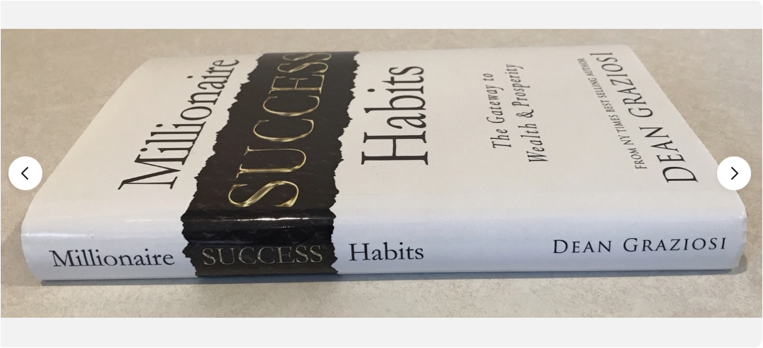 Millionaire Success Habits by Dean Graziosi Self Improvement Book for Wealth Mindset Personal Growth Financial Freedom Productivity Confidence Goal Setting and High Performance Success Principles