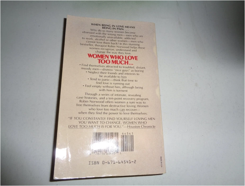 Women Who Love Too Much by Robin Norwood Self-Help Psychology Book Relationships Codependency Emotional Healing Personal Growth Love Addiction Healthy Boundaries Empowerment Women Life Skills Awarenes