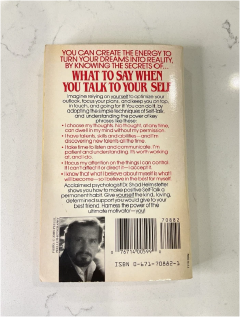 What to Say When You Talk to Yourself by Shad Helmstetter PhD | Positive Self Talk | Confidence Building | Motivation | Personal Development | Psychology Self Help Book
