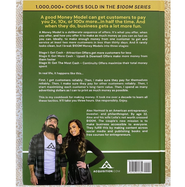 $100M Money Models Hardcover by Alex Hormozi New Launch Edition Proven Revenue Strategies Business Growth Blueprint Customer Acquisition Retention Monetization Frameworks Entrepreneur Success Scaling