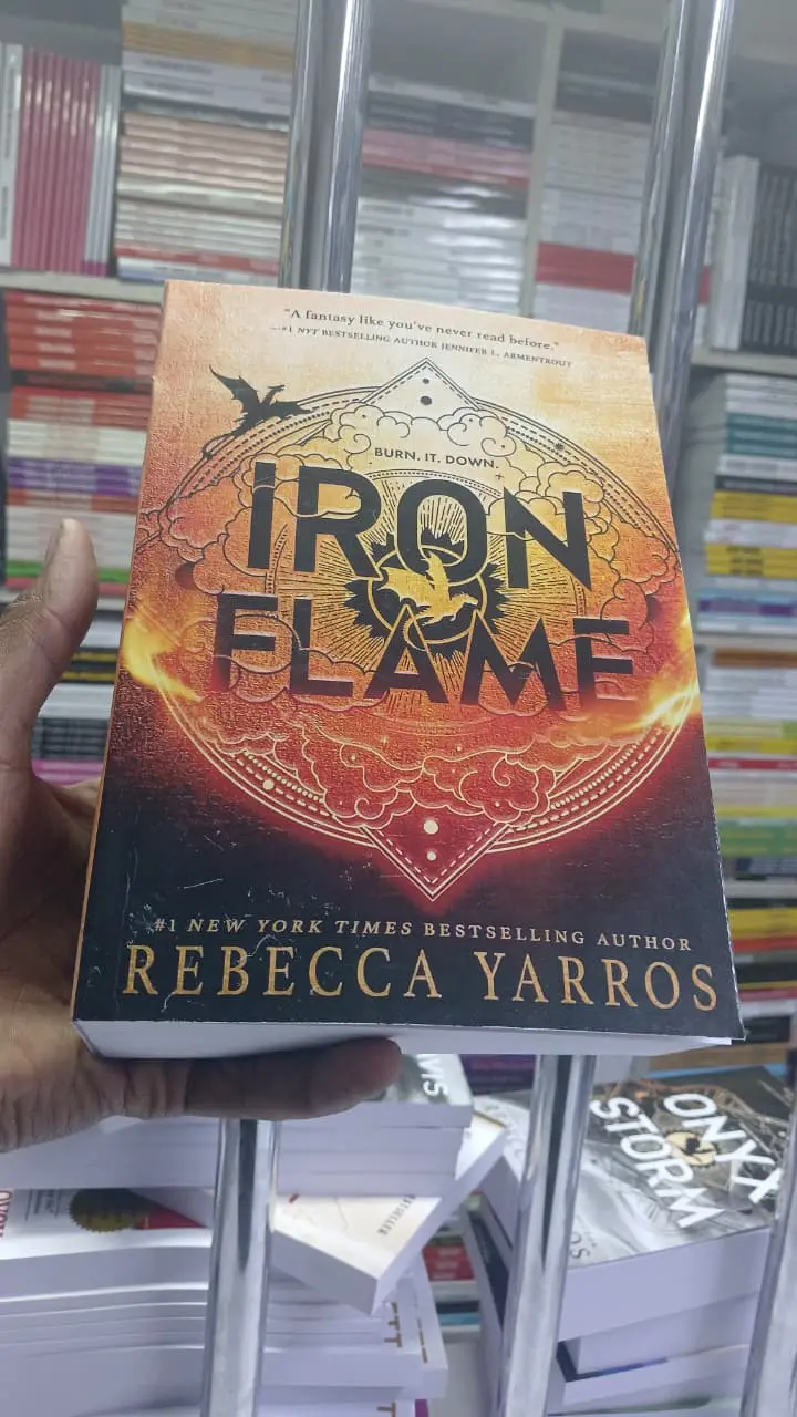 Iron Flame Novel Paperback by Rebecca Yarros The Empyrean Series Book 2, Fantasy Romantasy, Dragons, Magic, War College, Adventure, Intrigue, Romance, Heroine Violet Sorrengail, Epic Battles, Secrets,