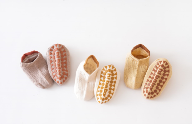 Super Grip 3 Pairs Summer Baby Floor Socks - Low-Cut Ultra-Breathable Mesh Toddler Socks - 7A Antibacterial Cotton Anti-Slip Socks (0-3Y)