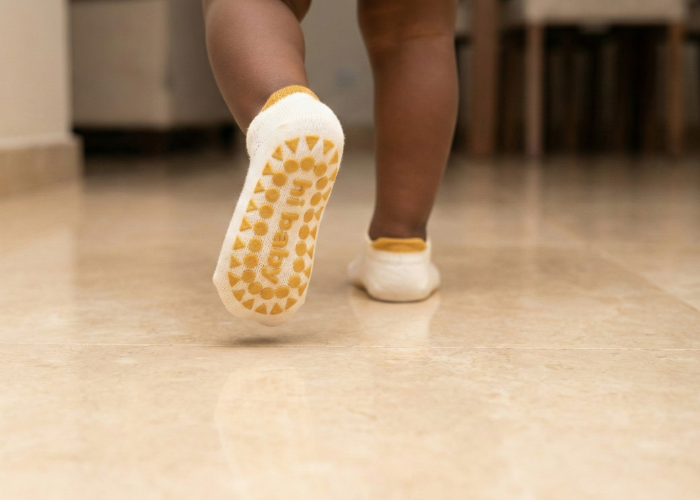 Super Grip 3 Pairs Summer Baby Floor Socks - Low-Cut Ultra-Breathable Mesh Toddler Socks - 7A Antibacterial Cotton Anti-Slip Socks (0-3Y)