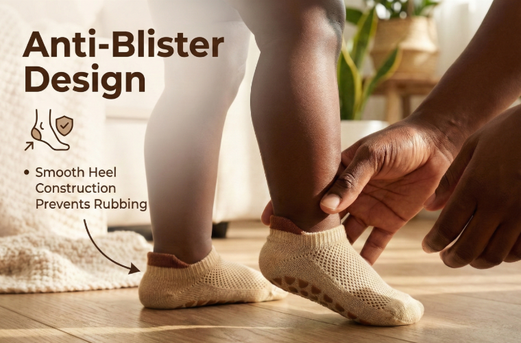Super Grip 3 Pairs Summer Baby Floor Socks - Low-Cut Ultra-Breathable Mesh Toddler Socks - 7A Antibacterial Cotton Anti-Slip Socks (0-3Y)