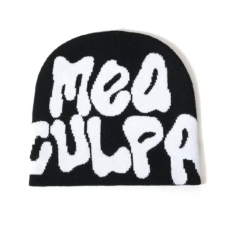 Knitting Beanies Hat Men Women Paragraph Quality Cap Mea Culpa Y2k Warm Fashion Hundred Take Cold Cap for Women Hats