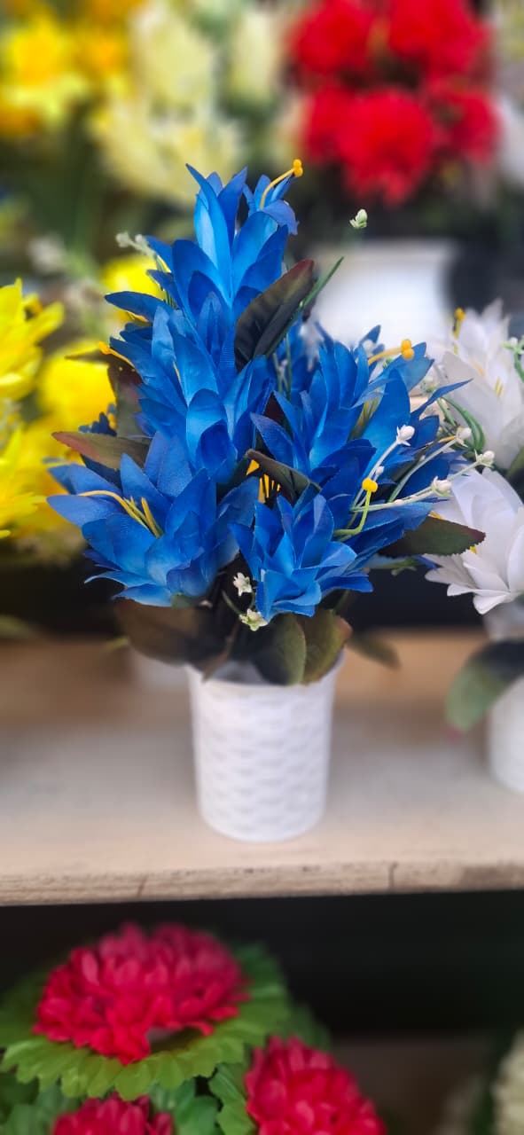 ARTIFICIAL FLOWER  GIFT  MODERN HOME DECOR UNBREAKABLE  FLOWER VASE/ CENTER PIECE/OFFICE DECOR/COFFEE TABLE DECOR/CONSOLE TABLE DECOR VALENTINES GIFT