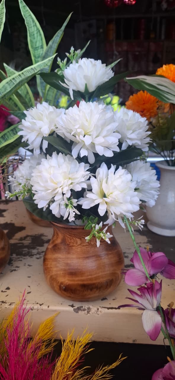 ARTIFICIAL FLOWER  GIFT  MODERN HOME DECOR UNBREAKABLE  FLOWER VASE/ CENTER PIECE/OFFICE DECOR/COFFEE TABLE DECOR/CONSOLE TABLE DECOR VALENTINES GIFT