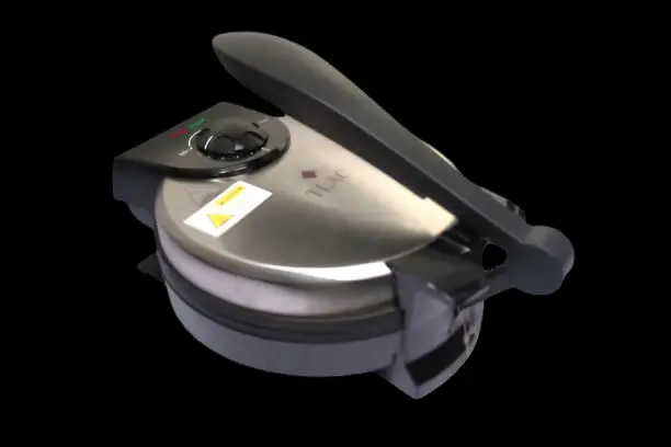 TLAC Electric Roti Maker – Non-Stick Flatbread & Chapati Press for Quick, Easy, and Evenly Cooked Rotis, Compact & Durable Kitchen Appliance