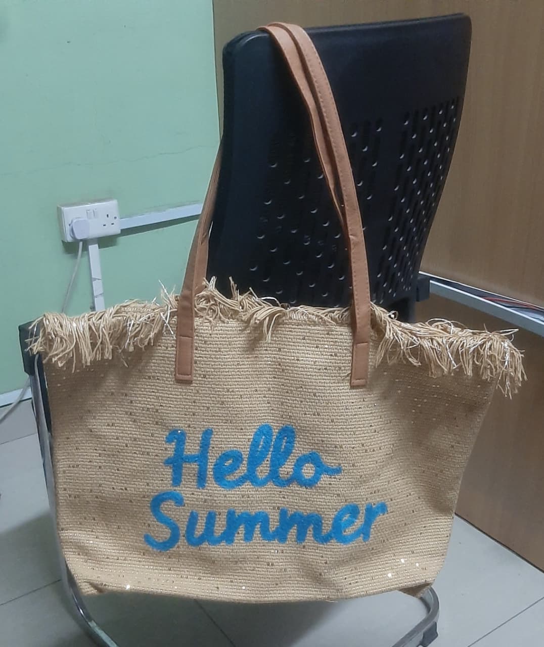 Stylish Woven Summer Tote Bag – Lightweight Fashion Handbag, Large Capacity Casual Beach & Shopping Shoulder Bag for Women