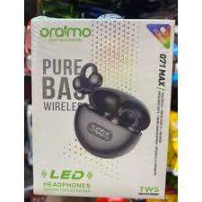 Wireless Bluetooth Earpods Collection – Oraimo Pro Sound Smart Control, Oraimo Pure Bass & Colourful Casin White Pods with Stereo Sound, Touch Control & Charging Case