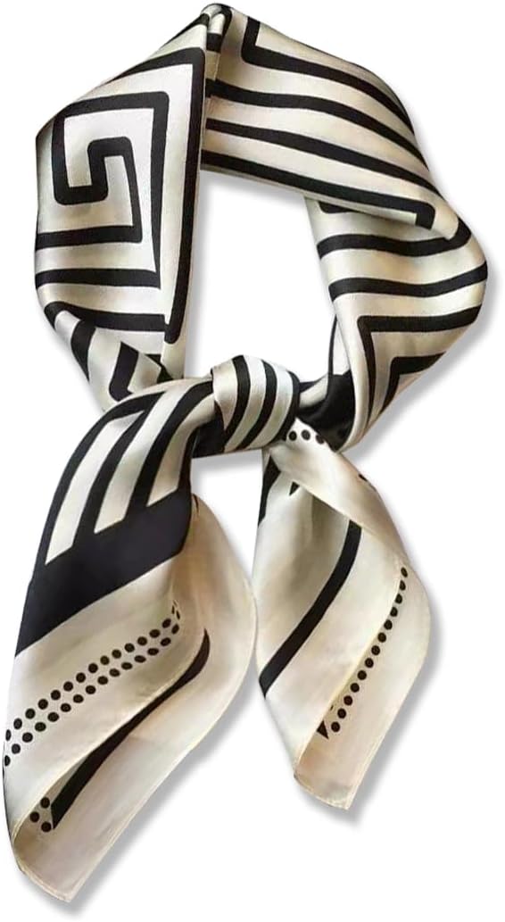 CLASSY BOSS BABE LADIES SILK HEADSCARF – ELEGANT NECK WRAP & BAG ACCESSORY FASHION SQUARE SCARVES FOR WOMEN