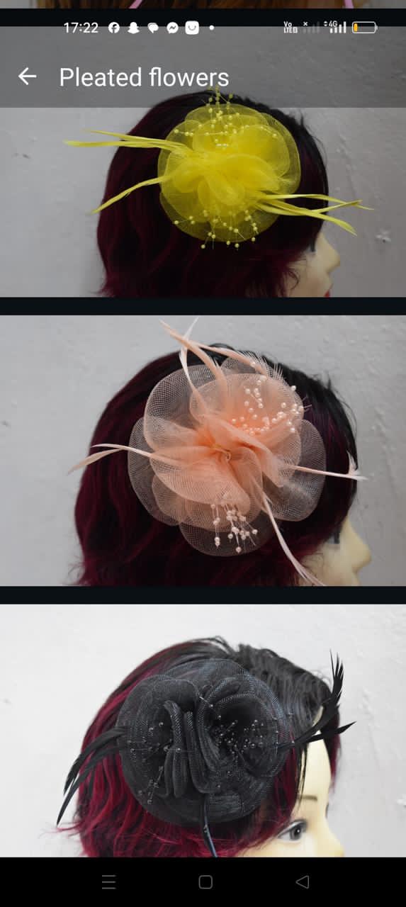 ELEGANT PLEATED FLOWER FASCINATORS – PERFECT HAIR ACCESSORY FOR WOMEN & GIRLS