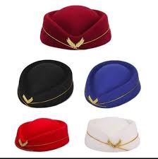 STEWARDED/ AIR HOSTESS-STYLE BERET CAP – WOMEN'S FASHIONABLE UNIFORM & CASUAL HAT ACCESSORY