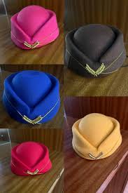 STEWARDED/ AIR HOSTESS-STYLE BERET CAP – WOMEN'S FASHIONABLE UNIFORM & CASUAL HAT ACCESSORY