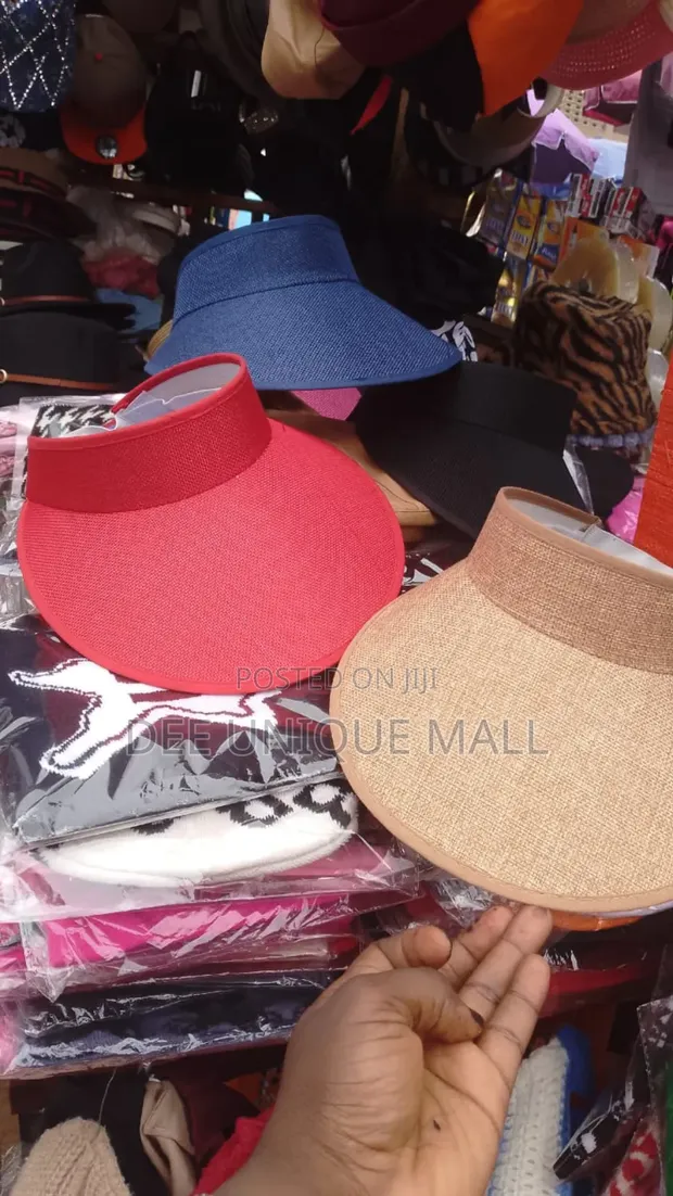 LADIES ADJUSTABLE SUMMER SUN VISOR CAP – LIGHTWEIGHT UV PROTECTION WIDE BRIM HAT FOR OUTDOOR BEACH, TRAVEL & SPORTS WEAR