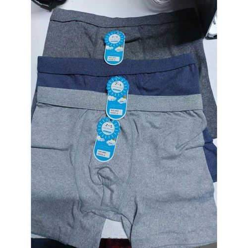 3PCS HEILLIEBAO MEN’S BOXERS – COTTON FEEL, FREE SIZE, SOFT, STRETCHY & ULTRA-COMFORTABLE UNDERWEAR
